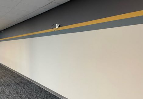 photo of repainted office space in alpharetta ga
