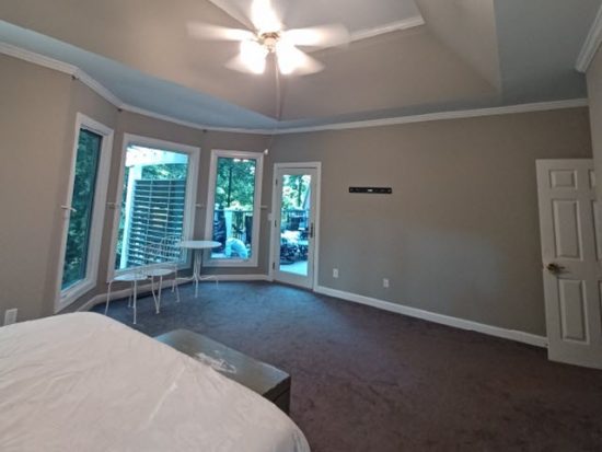 photo of repainted bedroom in roswell