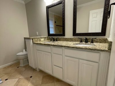 repainted bathroom cabinets in marietta