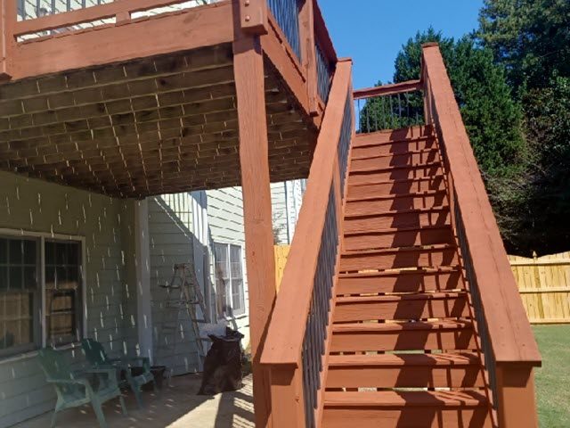 photo of stained deck in marietta Preview Image 1