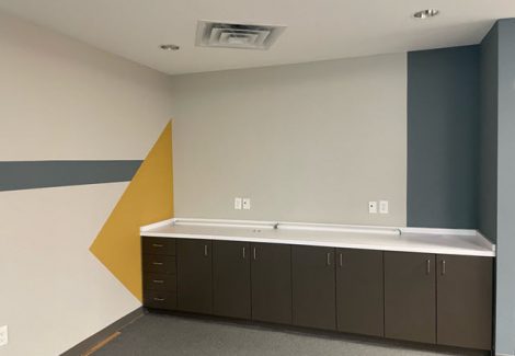 photo of repainted office space in alpharetta ga
