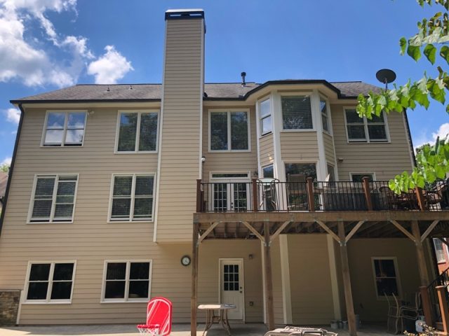 photo of repainted back of home in roswell ga Preview Image 1