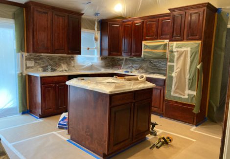 repainting kitchen interior in roswell - before
