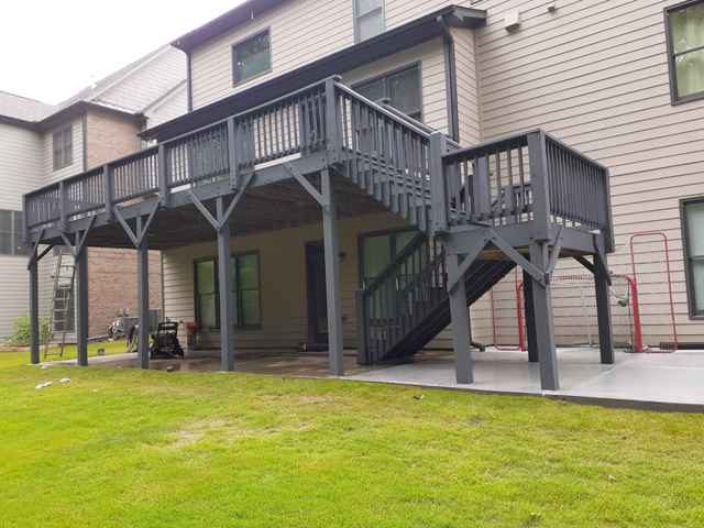photo of recently stained deck in marietta Preview Image 4