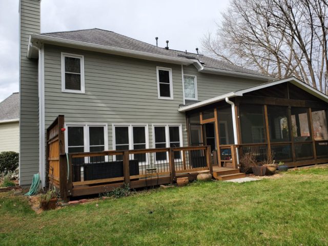 back of repainted house in roswell, georgia Preview Image 1