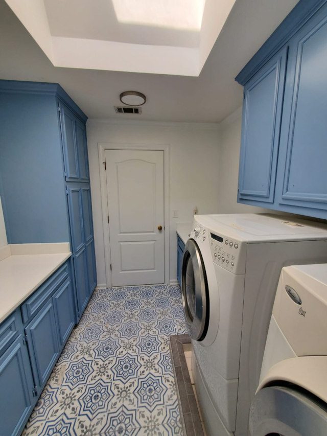 repainted cabinets in the laundry room of a house in alpharetta, georgia Preview Image 6