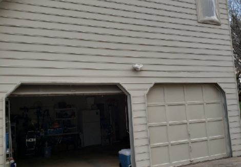 exterior repainting of a garage in marietta
