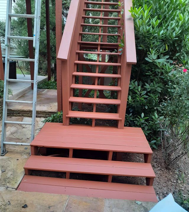 recently stained deck in roswell ga Preview Image 2