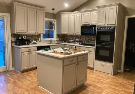 repainting kitchen interior in roswell - after