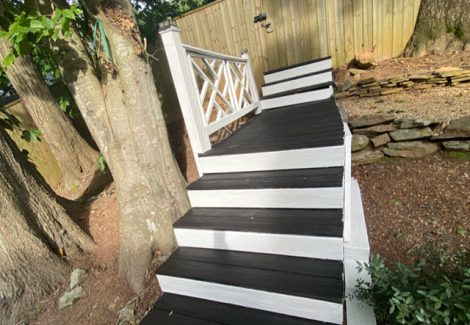 repainted deck in marietta