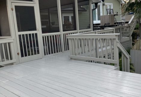 roswell outdoor area and deck repainting - before