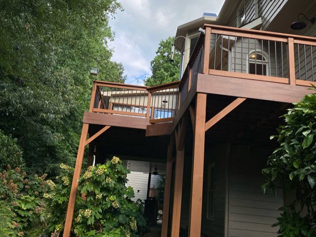 restained wood deck in alpharetta Preview Image 2