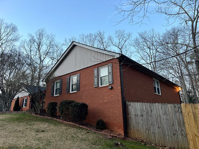 photo of repainted red brick home in roswell Preview Image 3
