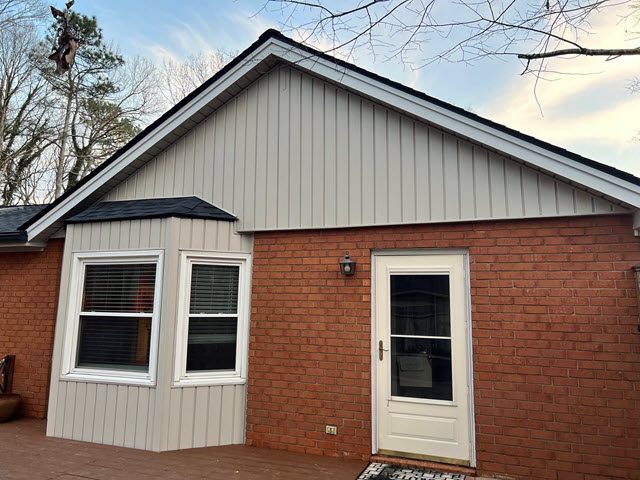 photo of repainted red brick home in roswell Preview Image 1