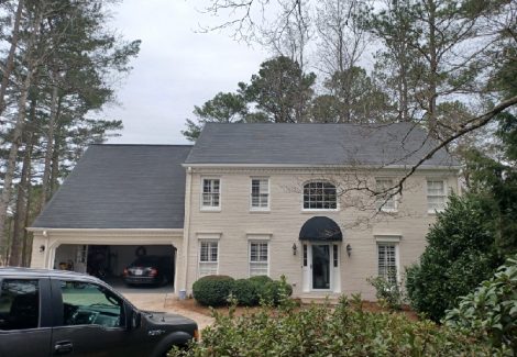 photo of repainted brick exterior of home in roswell georgia