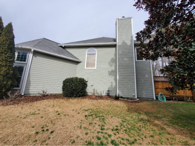 exterior side of repainted house in roswell, georgia Preview Image 4