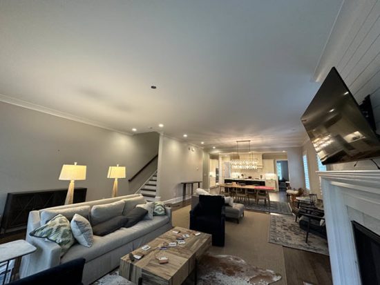 photo of repainted living room in roswell