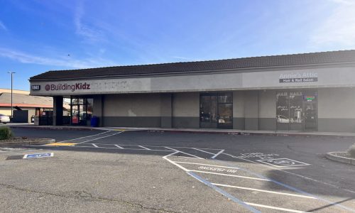 Strip Mall Before Painting