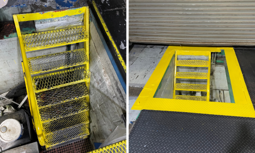 Service Bay Ladder Before & After