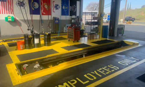 Service Bay After Painting