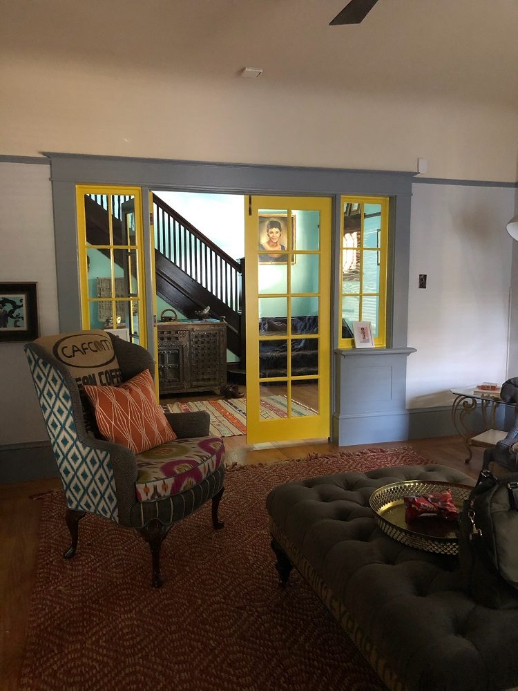 Living room area interior house painting in East Sacramento