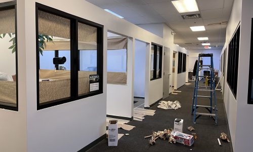 AFTER (Office Hallway - Clean Up Stage)