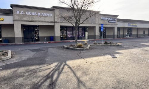Strip Mall Before Painting