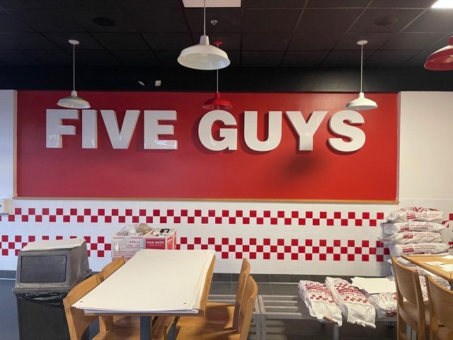 Five Guys Backdrop Repainted red Preview Image 6