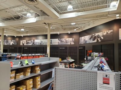 Dick's Sporting Goods interior painting project
