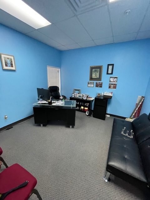 office spaced painted blue Preview Image 4