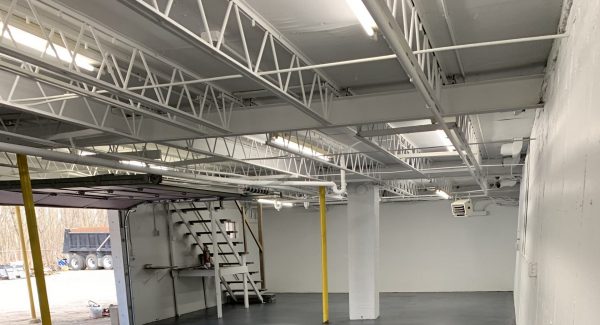 Commercial basement floor coating in St. Charles