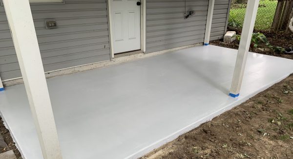 Patio Project Using Concrete Stain in St Charles, MO