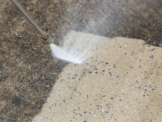 power washing concrete