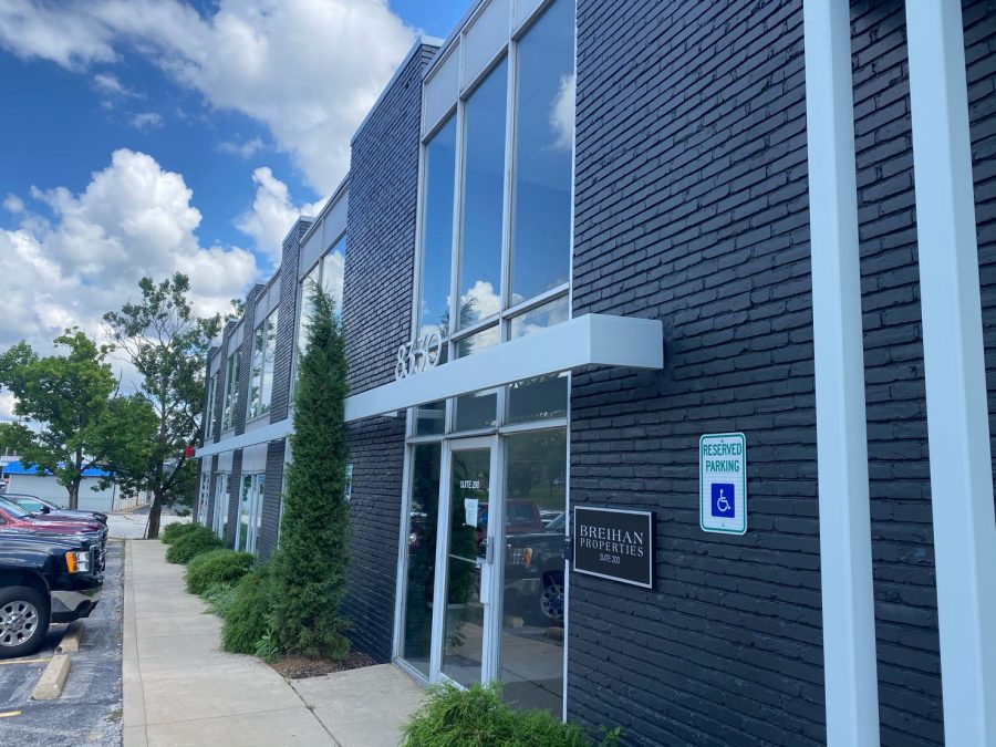 state farm brick wall painted dark gray Preview Image 1