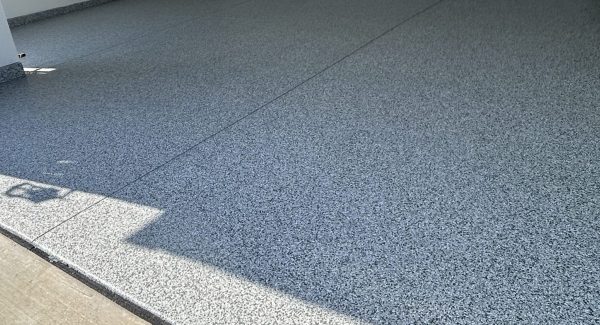 Garage Floor Project Using Polyaspartic Flake System in Fenton, MO