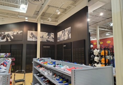 Backwall repainted with removed old graphics