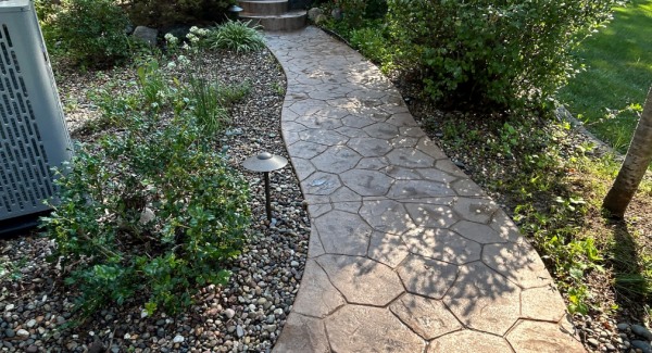 Residential Pressure Washing Sidewalk/Patio Project