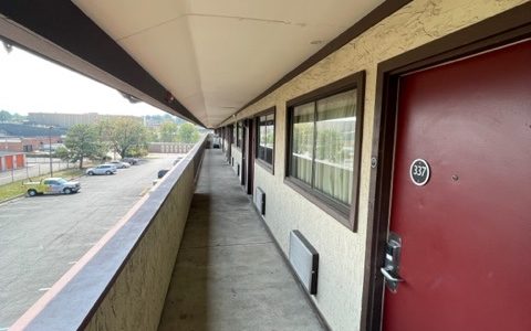 Hallway Exterior Before