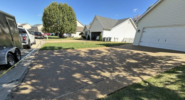 Residential Driveway Project With Water-Based Clear Sealant in O’Fallon, MO