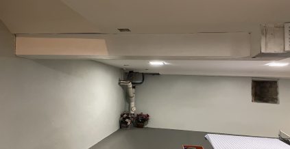 Basement Painting w/ Concrete Flooring