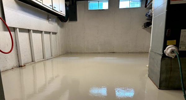 Residential Basement Project With Water Based Epoxy in Pacific, MO
