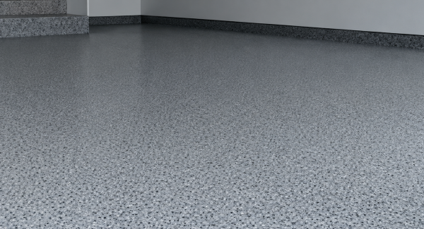 Garage Floor Project Using Polyaspartic Flake in Washington, MO