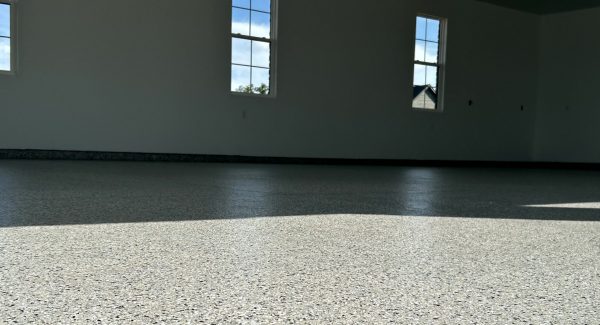 Garage Floor Project Using Polyaspartic Flake in St. Charles, MO