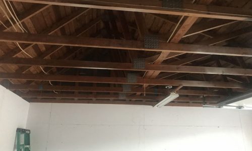 Ceiling Before Drywall and Painting