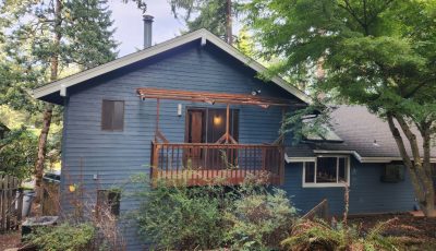 Blue Home Painting Project in Eugene