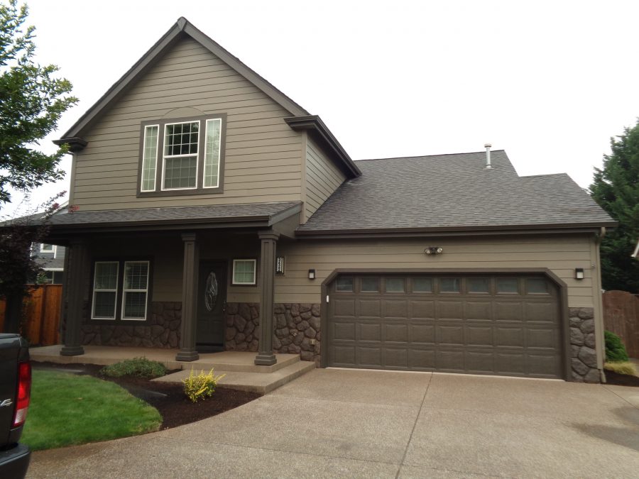 brown exterior painting