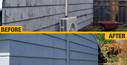 Blue Cedar Shakes Exterior Transformation ...