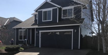 Salem Blue Exterior Paint Job