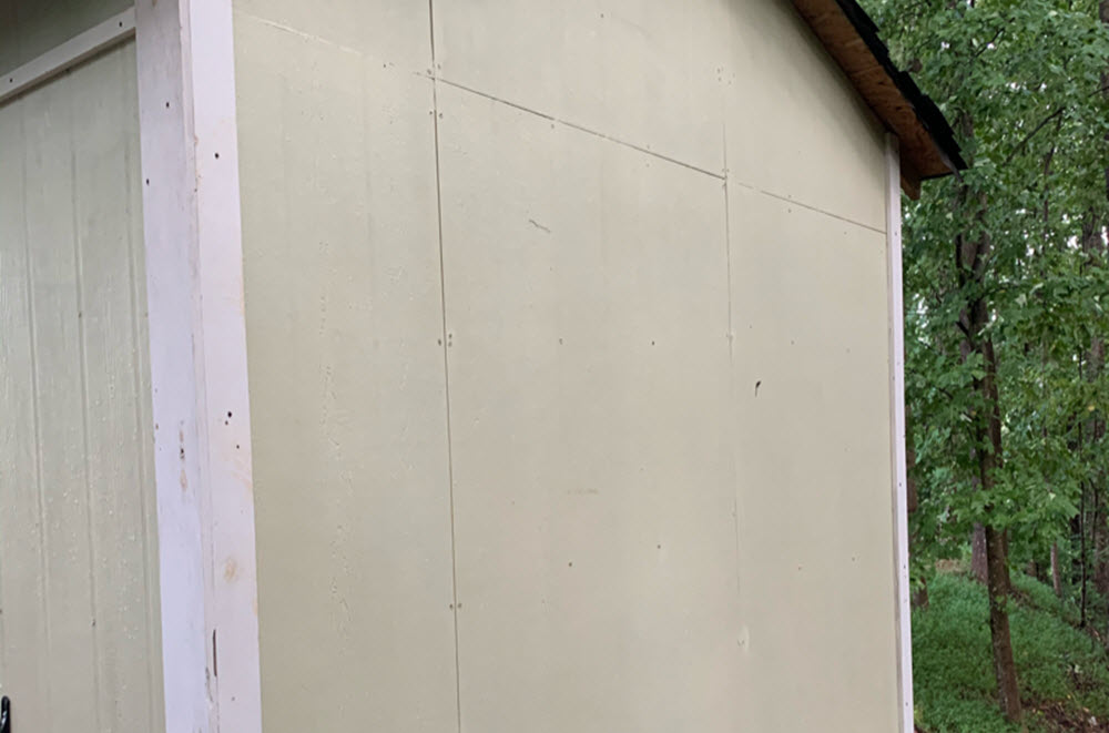 Concord Shed Painting Before