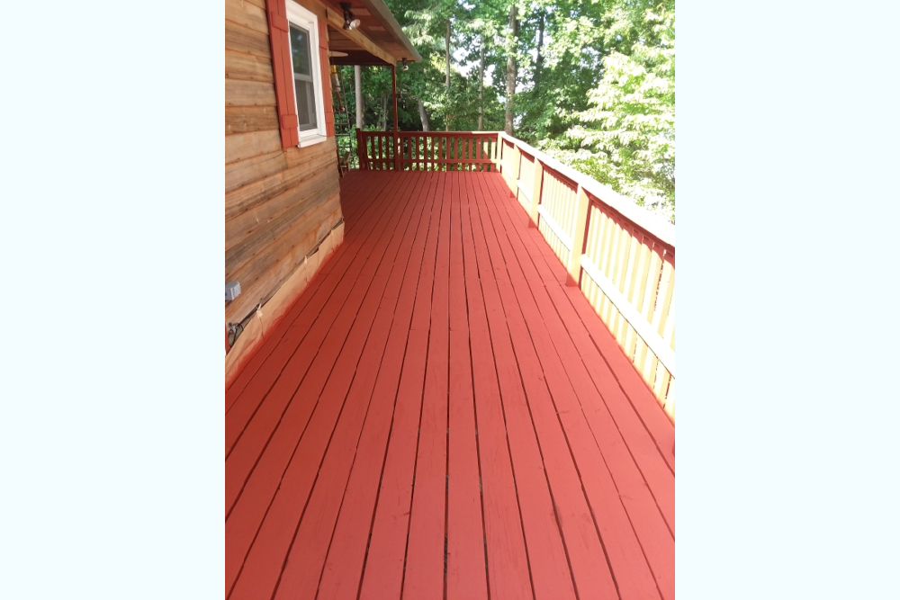 Belmont Deck Painting – SW3020 Cape Cod Red After